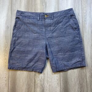 Roark Revival Chino Shorts Mens Size 36 Blue Flat Front Casual Outdoors Men